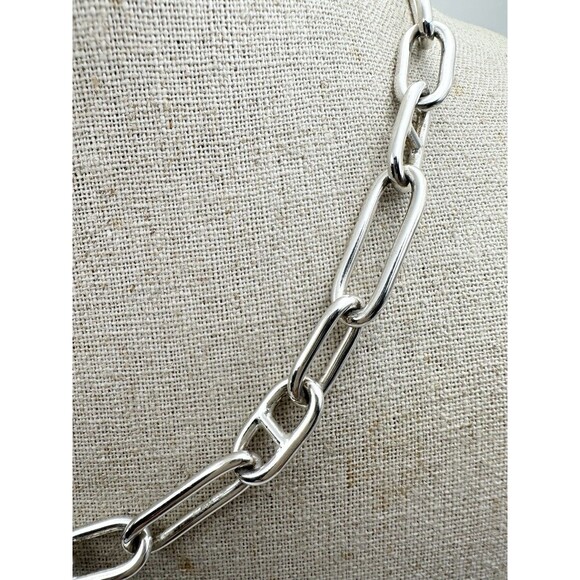 dyadema italy bronze paper clip chain necklace 17.5” - Picture 4 of 6